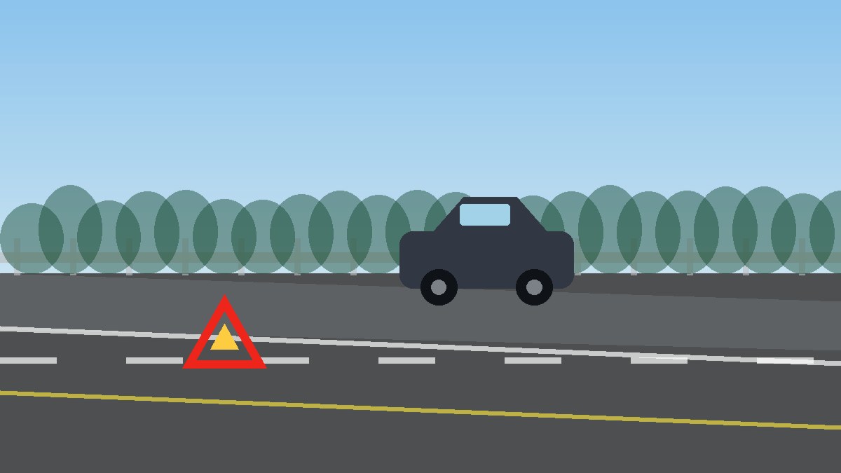 怀柔道路故障安全等待现场图